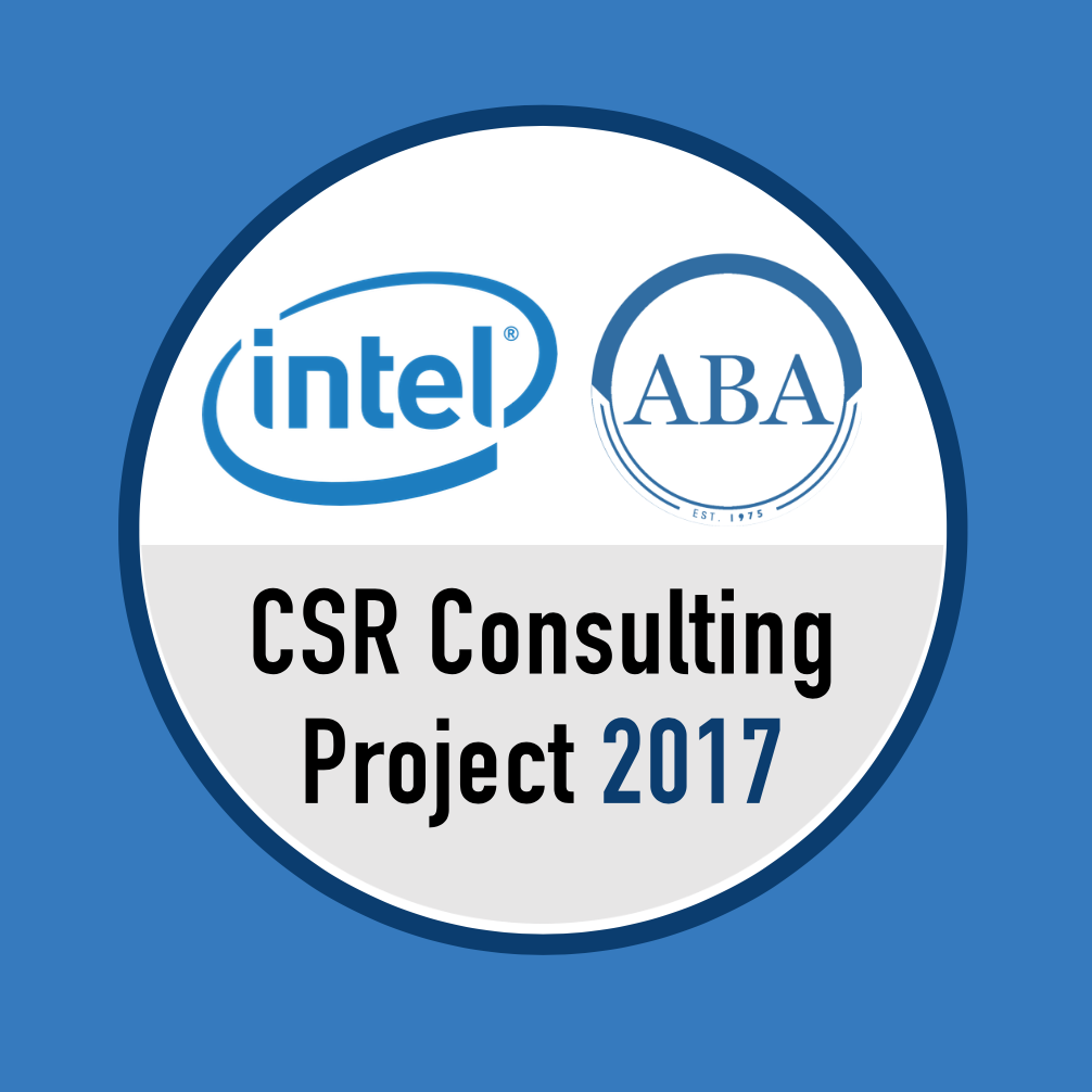 Intel and ABA CSR project logo.